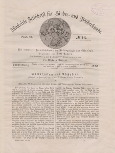 Globus. Illustrierte Zeitschrift für Länder...Bd. XLII, Nr.16, 1882