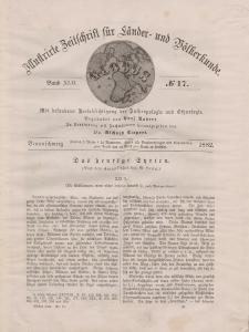 Globus. Illustrierte Zeitschrift für Länder...Bd. XLII, Nr.17, 1882