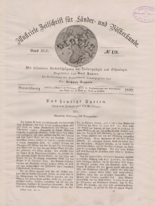 Globus. Illustrierte Zeitschrift für Länder...Bd. XLII, Nr.19, 1882