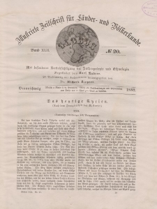 Globus. Illustrierte Zeitschrift für Länder...Bd. XLII, Nr.20, 1882