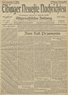 Elbinger Neueste Nachrichten, Nr.82 Mittwoch 24 März 1915 67. Jahrgang