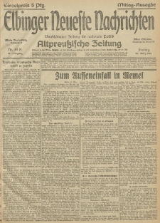 Elbinger Neueste Nachrichten, Nr.84 Freitag 26 März 1915 67. Jahrgang