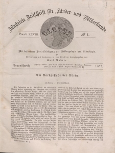 Globus. Illustrierte Zeitschrift für Länder...Bd. XXVIII, Nr.1, 1875