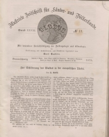 Globus. Illustrierte Zeitschrift für Länder...Bd. XXVIII, Nr.11, 1875