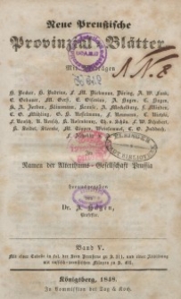 Neue Preussische Provinzial-Blätter, Bd. V, 1848