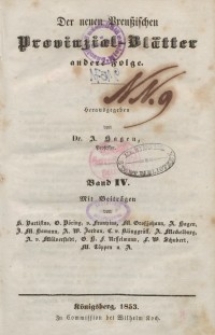 Neue Preussische Provinzial-Blätter, Bd. IV, 1853