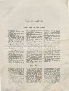 Globus. Illustrierte Zeitschrift für Länder...(Inhaltsverzeichniß), Bd. XXI, 1872