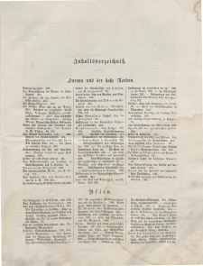 Globus. Illustrierte Zeitschrift für Länder...(Inhaltsverzeichniß), Bd. XXI, 1872