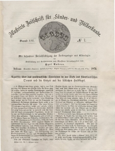 Globus. Illustrierte Zeitschrift für Länder...Bd. XXI, Nr.7, Februar 1872