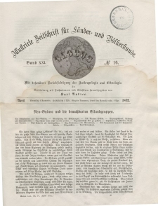 Globus. Illustrierte Zeitschrift für Länder...Bd. XXI, Nr.16, April 1872