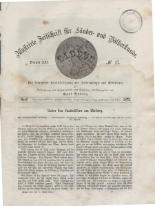 Globus. Illustrierte Zeitschrift für Länder...Bd. XXI, Nr.17, April 1872