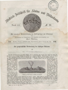 Globus. Illustrierte Zeitschrift für Länder...Bd. XXI, Nr.22, Juni 1872