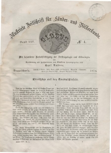 Globus. Illustrierte Zeitschrift für Länder...Bd. XXV, Nr.4, 1874