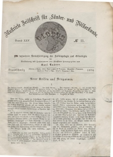 Globus. Illustrierte Zeitschrift für Länder...Bd. XXV, Nr.11, 1874