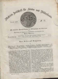 Globus. Illustrierte Zeitschrift für Länder...Bd. XXV, Nr.12, 1874