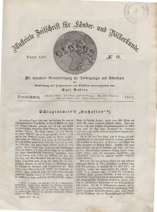 Globus. Illustrierte Zeitschrift für Länder...Bd. XXV, Nr.16, 1874