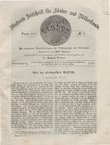 Globus. Illustrierte Zeitschrift für Länder...Bd. XXX, Nr.8, 1876