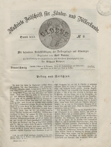 Globus. Illustrierte Zeitschrift für Länder...Bd. XXX, Nr.9, 1876