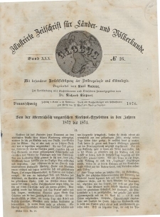 Globus. Illustrierte Zeitschrift für Länder...Bd. XXX, Nr.16, 1876