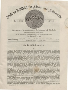 Globus. Illustrierte Zeitschrift für Länder...Bd. XXX, Nr.22, 1876