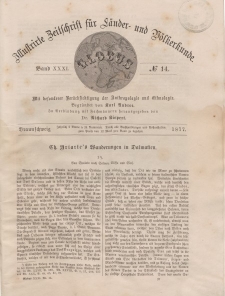 Globus. Illustrierte Zeitschrift für Länder...Bd. XXXI, Nr.14, 1877
