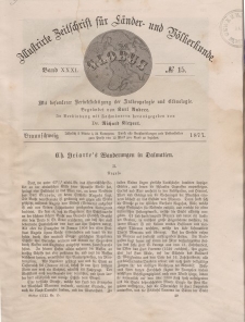 Globus. Illustrierte Zeitschrift für Länder...Bd. XXXI, Nr.15, 1877