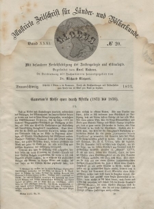 Globus. Illustrierte Zeitschrift für Länder...Bd. XXXI, Nr.20, 1877