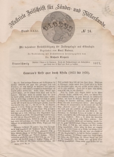 Globus. Illustrierte Zeitschrift für Länder...Bd. XXXI, Nr.24, 1877