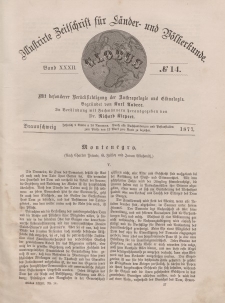 Globus. Illustrierte Zeitschrift für Länder...Bd. XXXII, Nr.14, 1877
