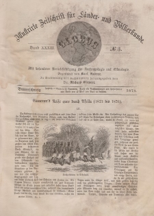 Globus. Illustrierte Zeitschrift für Länder...Bd. XXXIII, Nr.3, 1878