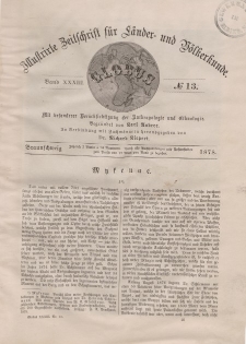 Globus. Illustrierte Zeitschrift für Länder...Bd. XXXIII, Nr.13, 1878