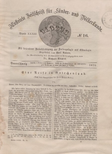 Globus. Illustrierte Zeitschrift für Länder...Bd. XXXIII, Nr.16, 1878