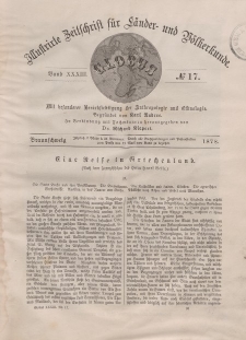 Globus. Illustrierte Zeitschrift für Länder...Bd. XXXIII, Nr.17, 1878