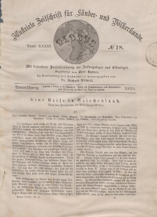 Globus. Illustrierte Zeitschrift für Länder...Bd. XXXIII, Nr.18, 1878