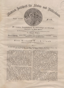 Globus. Illustrierte Zeitschrift für Länder...Bd. XXXIII, Nr.19, 1878