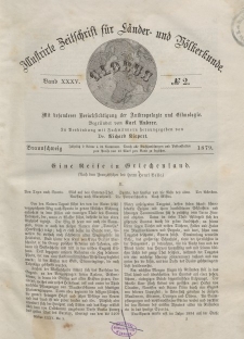 Globus. Illustrierte Zeitschrift für Länder...Bd. XXXV, Nr.2, 1879