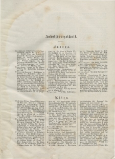 Globus. Illustrierte Zeitschrift für Länder...(Inhaltsverzeichniß), 1880