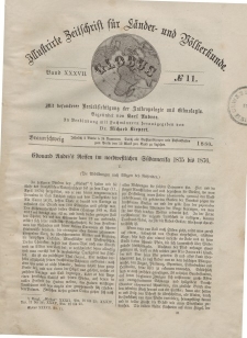 Globus. Illustrierte Zeitschrift für Länder...Bd. XXXVII, Nr.11, 1880