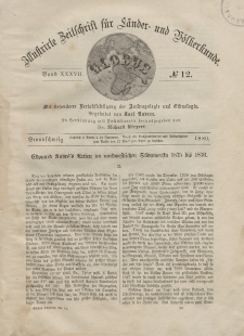 Globus. Illustrierte Zeitschrift für Länder...Bd. XXXVII, Nr.12, 1880