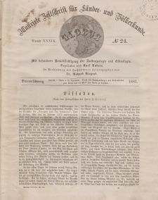 Globus. Illustrierte Zeitschrift für Länder...Bd. XXXIX, Nr.24, 1881