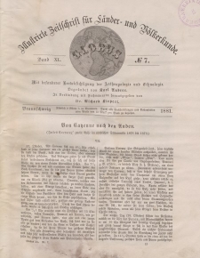 Globus. Illustrierte Zeitschrift für Länder...Bd. XL, Nr.7, 1881