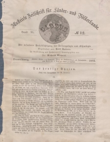 Globus. Illustrierte Zeitschrift für Länder...Bd. XL, Nr.12, 1881