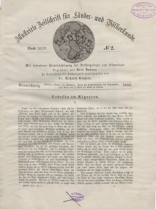 Globus. Illustrierte Zeitschrift für Länder...Bd. XLIV, Nr.2, 1883