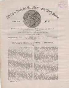 Globus. Illustrierte Zeitschrift für Länder...Bd. XLV, Nr.17, 1884