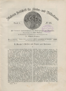 Globus. Illustrierte Zeitschrift für Länder...Bd. L, Nr.13, 1886