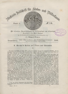 Globus. Illustrierte Zeitschrift für Länder...Bd. L, Nr.14, 1886