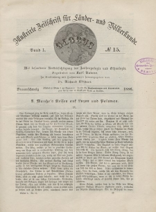 Globus. Illustrierte Zeitschrift für Länder...Bd. L, Nr.15, 1886