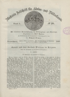 Globus. Illustrierte Zeitschrift für Länder...Bd. L, Nr.20, 1886