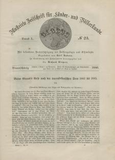 Globus. Illustrierte Zeitschrift für Länder...Bd. L, Nr.23, 1886