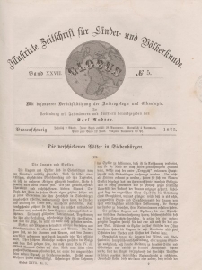 Globus. Illustrierte Zeitschrift für Länder...Bd. XXVII, Nr.5, 1875